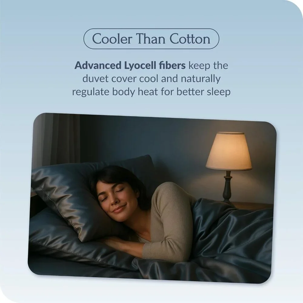 Eucalyptus Duvet Cover 100% Tencel Lyocell - King/Cali-King